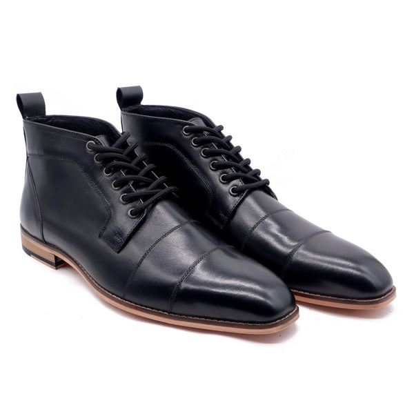 Royalfee Santino black's genuine leather shoes | LTR 0126