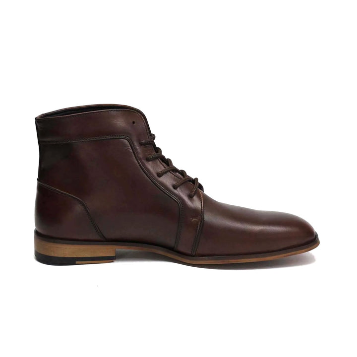 Royalfee Jonah's Genuine Leather Burnt Brown Lace up Boots | LTR 0117 - Royal fee