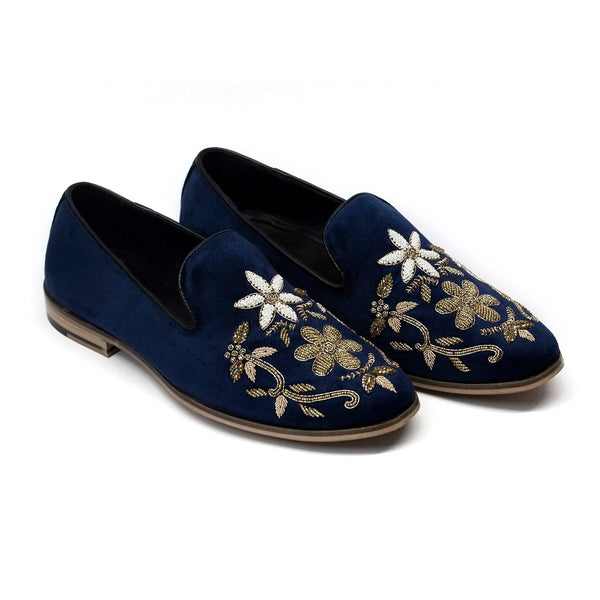 Hand Embroidered Zardosi Wedding Slip-Ons  | VLT EMB 0070