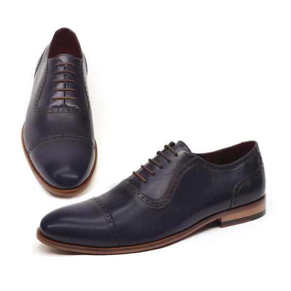 Exquisite Blue berry  - Genuine Leather lace up Shoes | LTR 0082