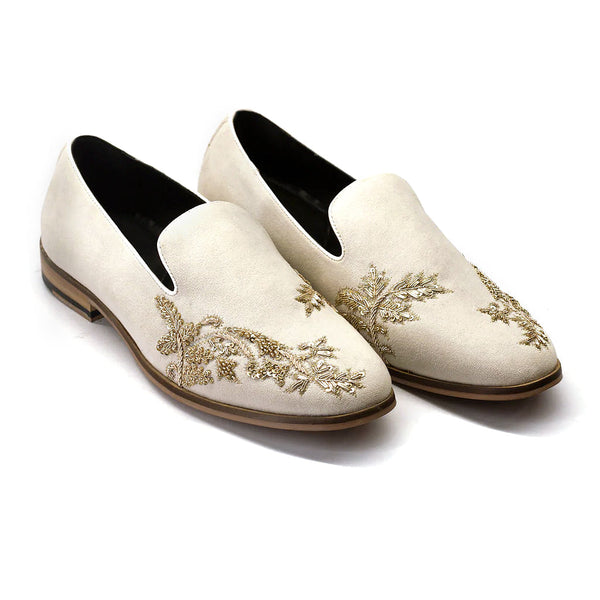 Royalfee Umberto Embroidered Velvet Slip-On | VLT EMB 0131